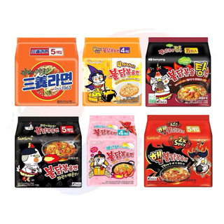 【韓國忠清南道】韓國 SAMYANG 三養拉麵、火辣雞湯麵、炒麵、2倍火辣雞炒麵、奶油白醬、綜合起司、蘑菇義大利麵