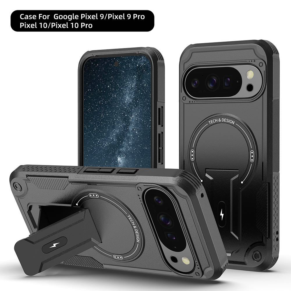 美國軍規幾防摔 隱形支架 磁吸無線充 手機殼 適用於谷歌 Google Pixel 10 Pro XL Pixel 9