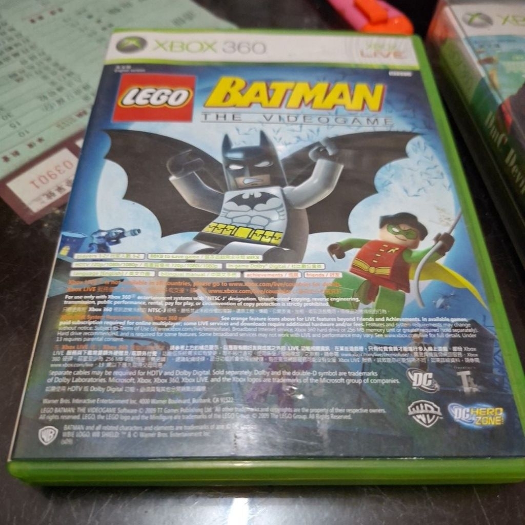 [二手] XBOX360 -  樂高蝙蝠俠BATMAN+極限越野摩托車PURE 英文亞版
