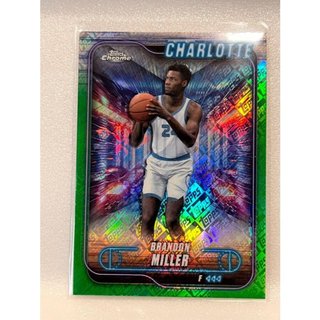 2025 Topps Chrome Brandon Miller 布蘭登 米勒 #61 topps 綠色 折射 閃卡