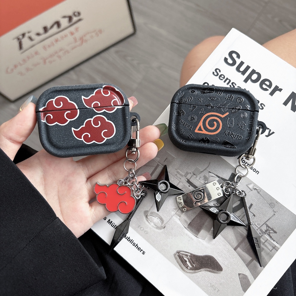 動漫潮款 火影忍者 卡哈特 復古灰 防摔 磨砂軟殼 蘋果耳機套airpods 4 3 耳機殼 pro3 2保護殼1 2代