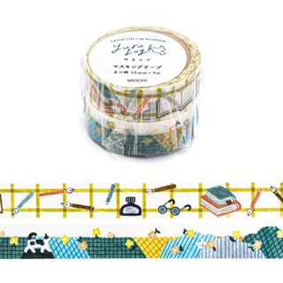 日本 MIDORI Yuru Log 15mm 紙膠帶/ 貓貓貓 eslite誠品
