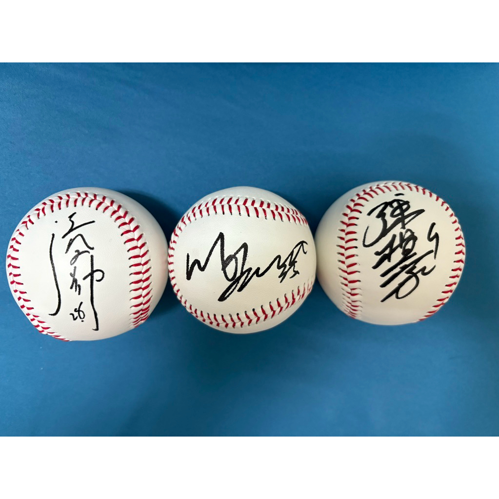 樂天桃猿 親筆簽名球 成晉 馬傑森 魔神樂 威能帝 何品室融 陳世展 林泓育
