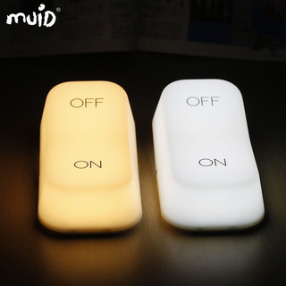 【整個開關都是燈】重力感應燈 ON OFF按鈕燈 LED小夜燈 USB充電夜燈 臥室床頭燈 桌面燈 生日禮物 交換