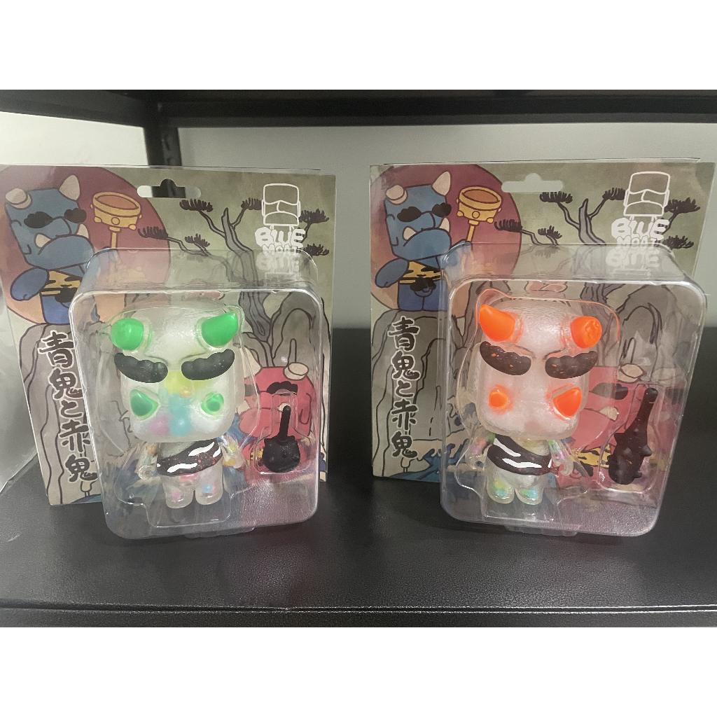 BLUE摩艾像 青鬼 赤鬼 軟膠 吊卡 設計師玩具 全新未拆