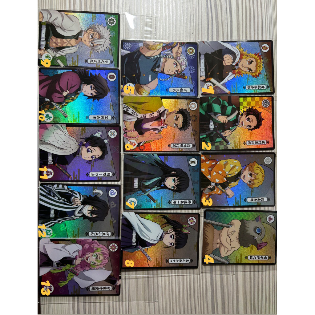 買三🈶優惠⚠️送小禮物🎁有附卡片包裝袋🔥出貨速度快🔥鬼滅之刃（抽卡機小卡）墮姬 無慘 蜜璃