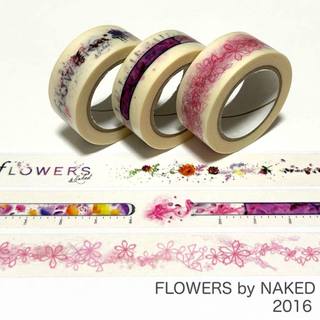 【3捲組合】FLOWERS by NAKED 2016/紙膠帶