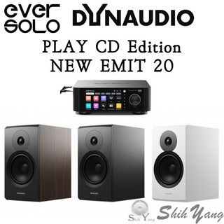 EVERSOLO PLAY CD版 串流擴大機+Dynaudio New Emit 20 書架喇叭(一對) 公司貨保固
