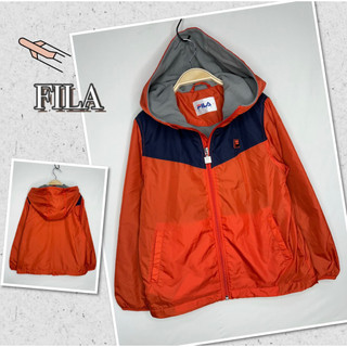 🎀【FILA】KIDS 孩童款 抗UV 內刷毛防風外套135碼 AWA0877二手
