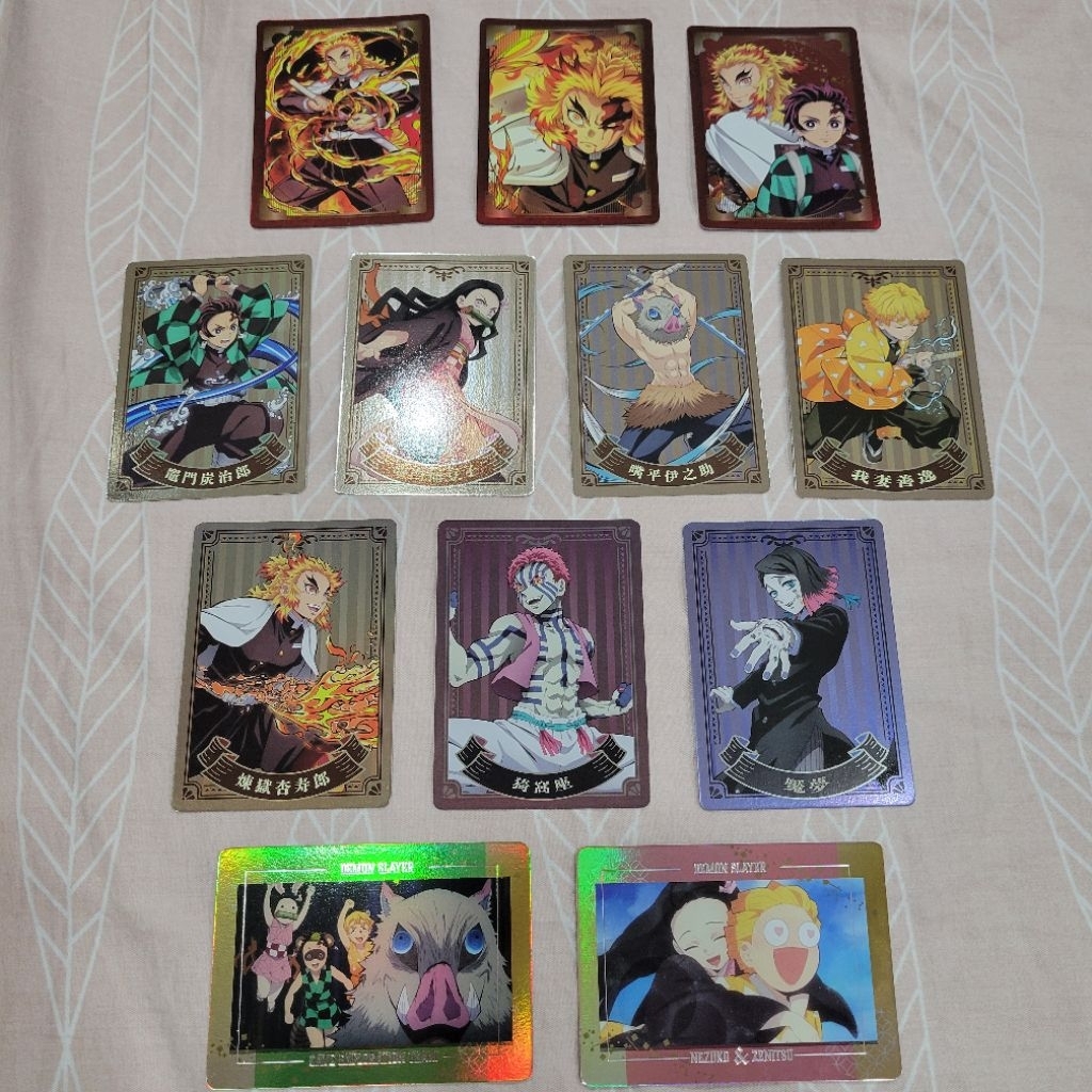 快速出貨 鬼滅之刃 無限列車 卡片 炭治郎 猗窩座 卡牌 墮姬 童磨 憎泊天 鬼滅之刃卡牌 鬼滅抽卡 鬼系列