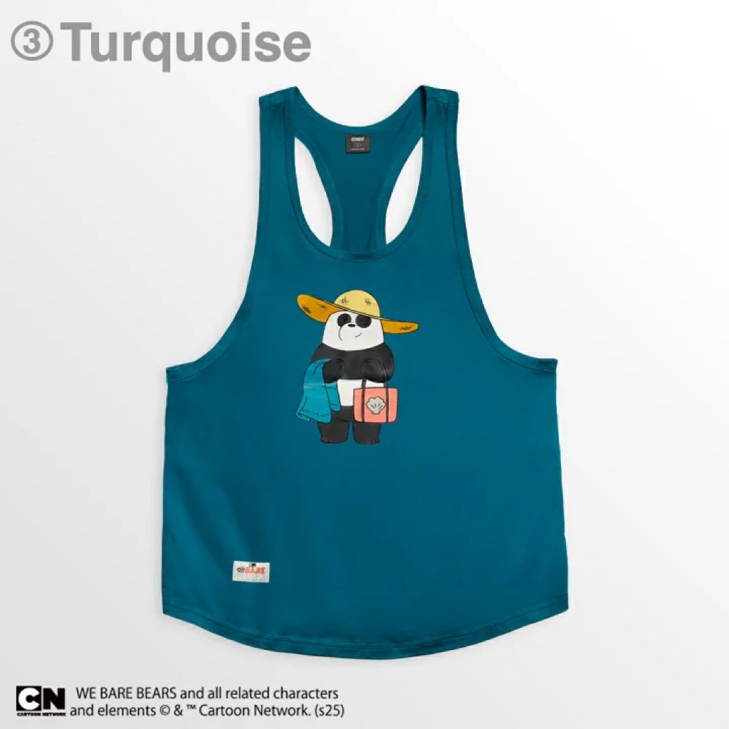 EGDE エッジ　We Bare Bears ベアベアーズ　タンクトップ　グレー EGDE エッジ We Bare Bears ベアベアーズ タンクトップ グレー