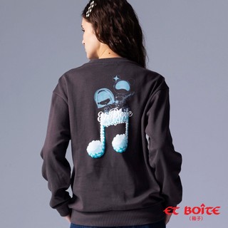 BLUE WAY ET BOiTE 箱子 - 女款 LIZ星際熊聯名發泡印花長TEE(深灰)
