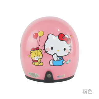 華泰 安全帽 K-803 KT06 KITTY 小熊款 淺粉 復古帽 全拆洗 卡通圖案 正版授權 半罩