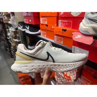 oh shose👟清倉出清 Nike 慢跑鞋 React Miler 3 女 男米白 緩震 運動鞋 DD0490-004