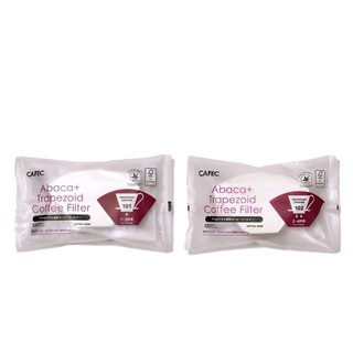 日本 CAFEC三洋 Abaca plus 麻纖維扇形/梯形濾紙 101/102 酵素漂白 高品質 環保 100入