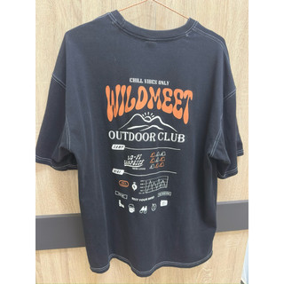 WILDMEET黑/橘 LOGO短袖T恤
