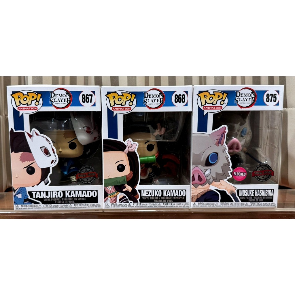 🔥【現貨⭐代理FUNKO】FUNKO POP 鬼滅之刃 867竈門炭治郎 868竈門禰豆子 875嘴平伊之助 植絨版 公
