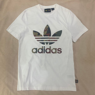【二手美品】Adidas x Pharrell Williams Logo Tee 稀有 聯名 短T 白 S號