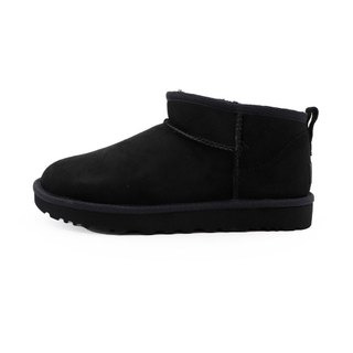 UGG Classic Ultra Mini 黑 厚底 麂皮 雪靴 女款 J3206【新竹皇家UG1116109BLK】