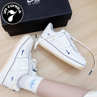 Nike Air Force 1 Sail Blue AF1 奶油 米白 白藍 小勾 藍勾 反光 FB1839-111