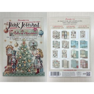 『牧莎記事』Stamperia 襯紙+貼紙+圖卡美編組-Alice in Christmas-聖誕節-SR-SBJK03