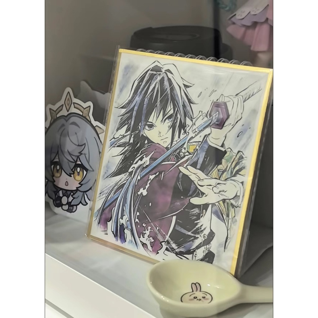 日版穀子色紙富岡義勇蜘蛛山色紙富岡義勇蜘蛛山色紙