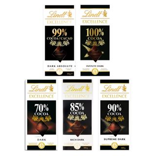 【Lindt瑞士蓮】極醇系列巧克力片(70%、85%、90%、99%、100%)