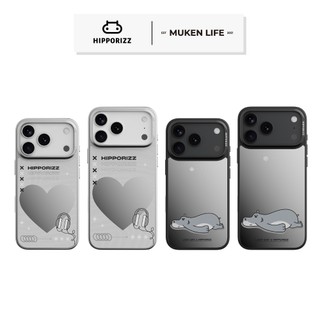 Hipporizz｜鏡面磁吸支架殼 iPhone17 Pro Max 鏡頭框支架 防摔 手機殼 Magsafe