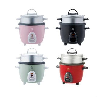 【CookPower鍋寶】多功能3人份電子鍋(RCO-3005P)｜粉色 紅色 綠色 黑色 附蒸籠 RCO-3000