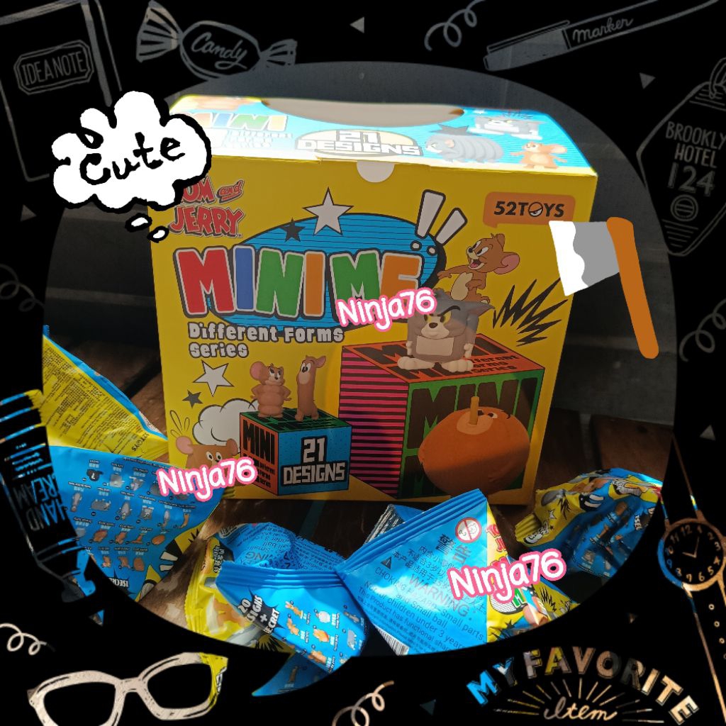 𝟱𝟮ᴛᴏʏs 湯姆與傑利 抽象變形系列 盲袋 萌粒【確認款】