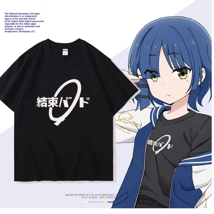 『木子醬』【孤獨搖滾周邊T恤】動漫週邊 後藤一里 同款 cos 短袖 男女可穿 二次元 結束樂隊 100%純棉衣服 日系