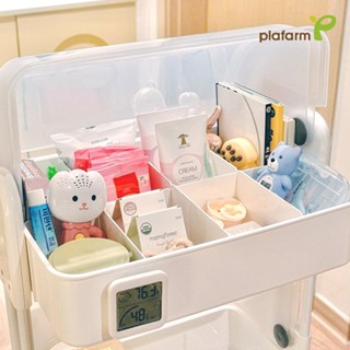 【Plafarm】 移動式防塵收納拉拉車 收納推車 尿布推車 置物籃