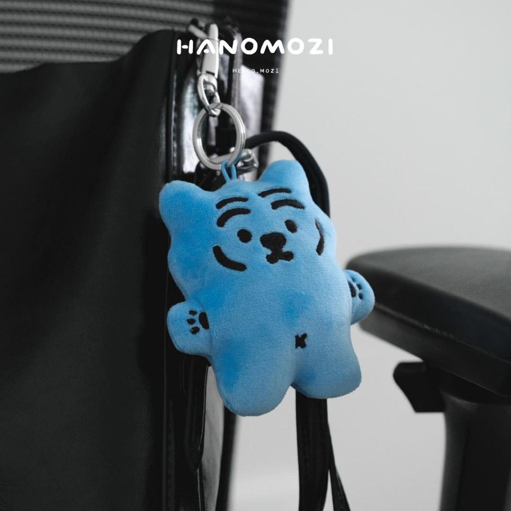 𝙃𝙖𝙣𝙤𝙢𝙤𝙯𝙞 - MUZIK TIGER 藍色老虎吊飾 絨毛吊飾 包包掛飾 老虎娃娃 獵魔女團 禮物 玩偶 韓國文創