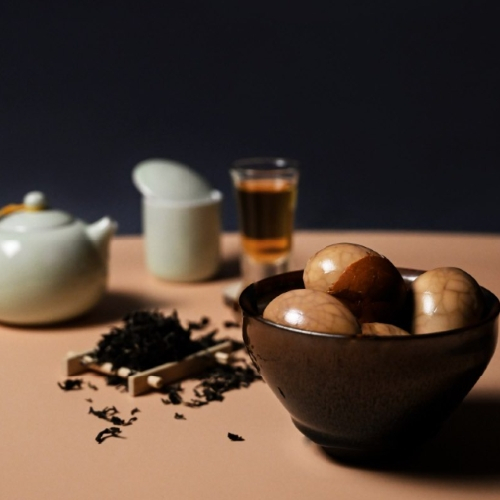 【所長茶葉蛋】胭脂紅玉紅茶茶葉蛋(2入)｜官方旗艦店｜台南伴手禮