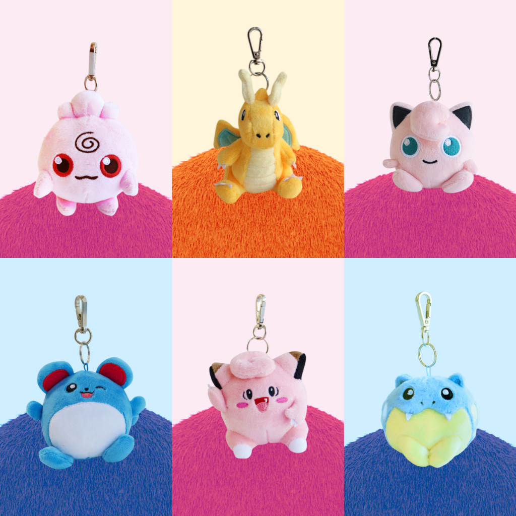 【現貨】 韓國正版 寶可夢 寶寶丁 快龍 胖丁 瑪力露 皮皮 海豹球 娃娃吊飾 8cm 吊牌 雷射標籤