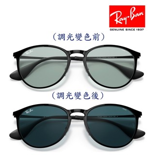 【原廠公司貨】RayBan 雷朋 全日配戴EVOLVE變色太陽眼鏡 RB3539 002/Q5 黑框變色鏡片