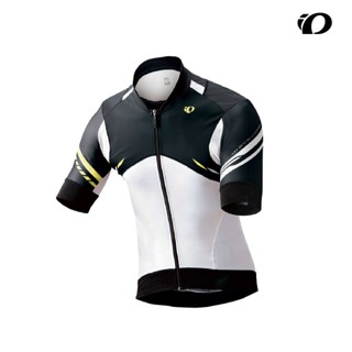 【Pearl izumi】500-B-2 涼感抗UV短車衣 黑白黃線