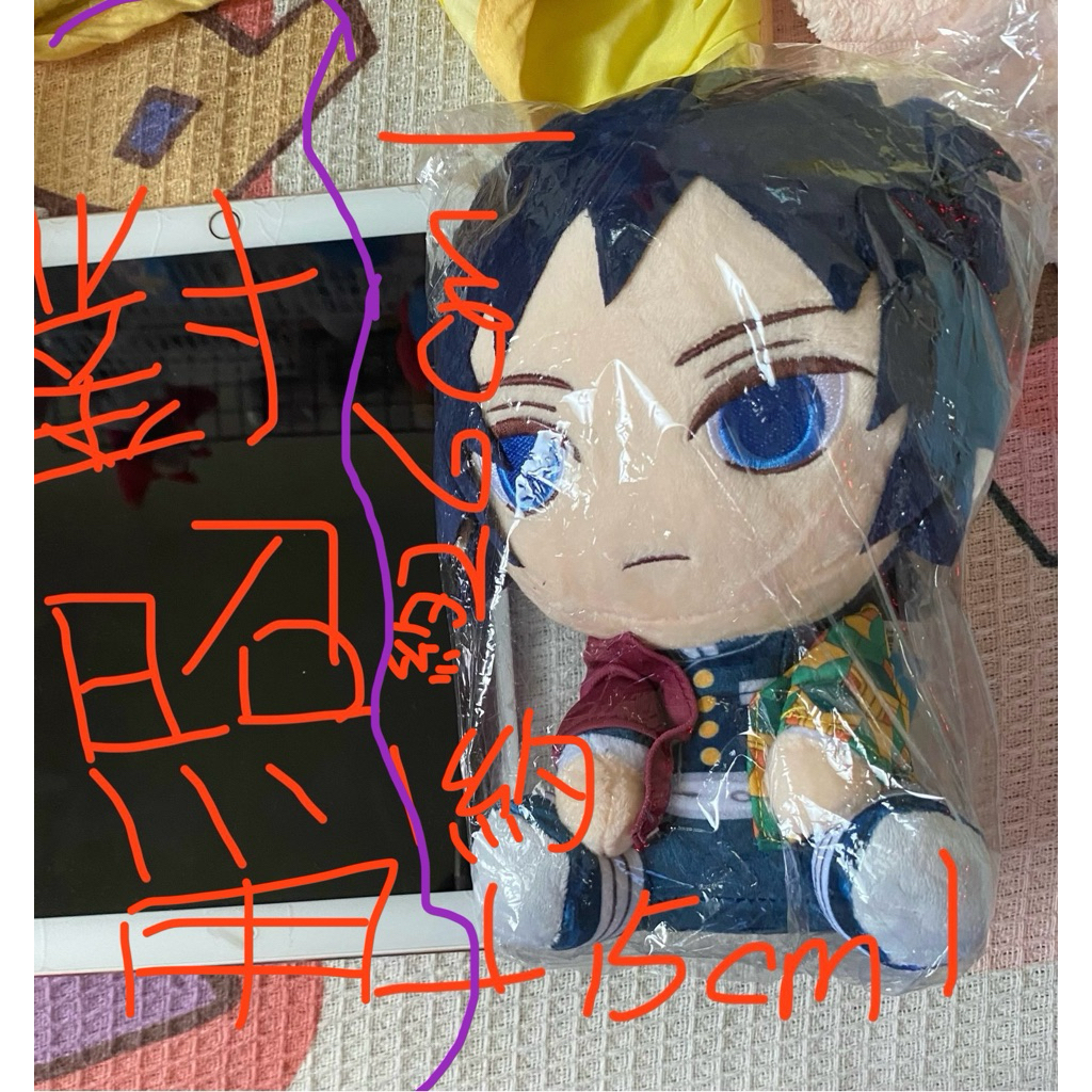 鬼滅之刃 冨岡義勇  富岡義勇 周邊商品 9吋 坐姿 毛絨娃娃 義勇