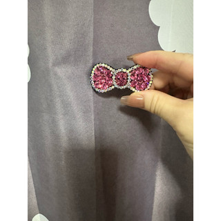 粉鑽蝴蝶髮夾Bling Bling