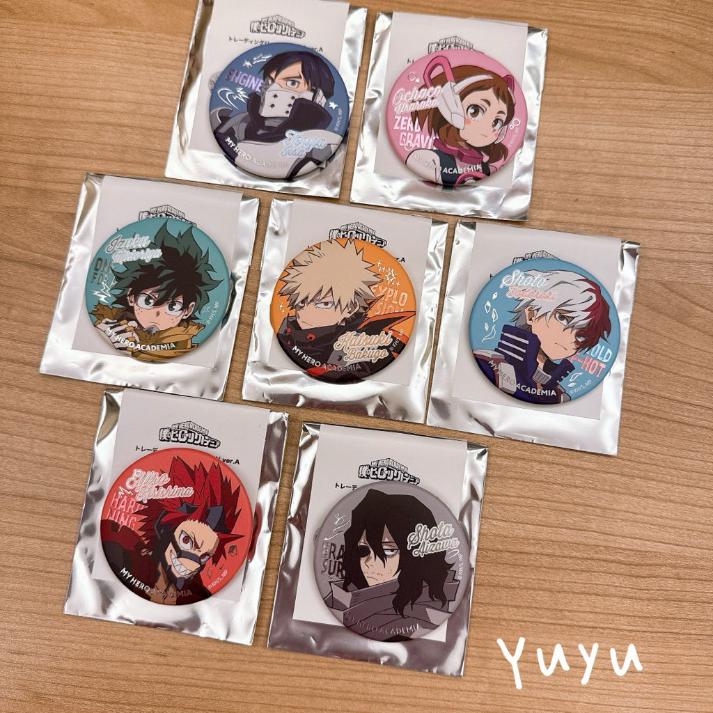 現貨 日本 我的英雄學院徽章 燙金徽章 確認款 爆豪勝己 綠谷出久 轟焦凍 相澤消太 御茶子 飯田 切島銳兒郎