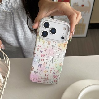 𝟐𝑫𝑨𝒀𝑺.𝒍𝒂𝒃｜ 夢幻糖果蝴蝶結適用 iPhone 13/14/15/16/17 Pro Max 手機殼