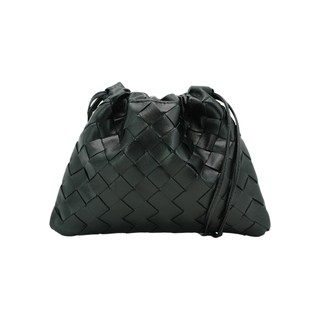 Bottega Veneta Dustbag 編織牛皮小號斜背雲朵包(黑)