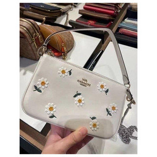 台灣現貨 全新正品 COACH NOLITA 19 C3356 DAISY 立體小雛菊 麻將包 手挽包