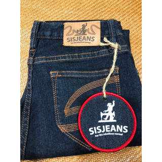 全新吊牌🌺SISJEANS專櫃深藍造型牛仔褲25號尺碼