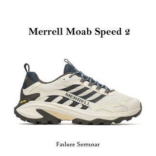 Merrell Moab Speed 2 男鞋 戶外機能 登山鞋 越野鞋 黃金大底 米白 深灰 深藍 ML038335