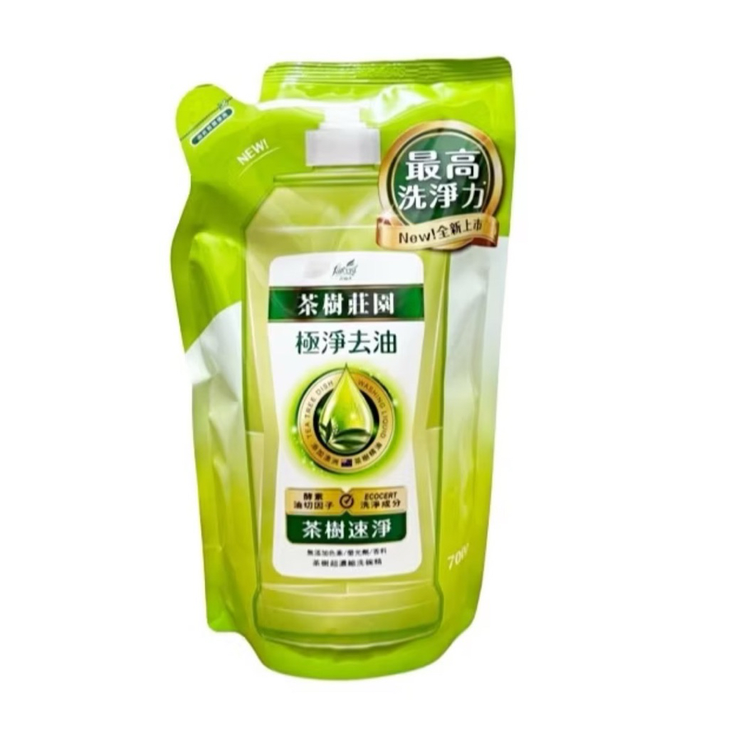 🚚《3天內出貨》花仙子茶樹莊園 茶樹速淨洗碗精補充包 700g