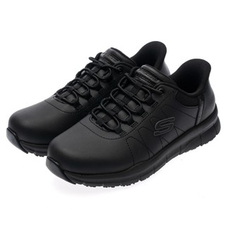 SKECHERS 女鞋 工作鞋系列 瞬穿舒適科技 NAMPA SR 寬楦款 - 108218WBLK