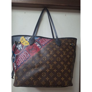 💼【Louis Vuitton】限量KABUKI聯名款 Neverfull MM 托特包