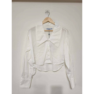 全新 現貨 SISJEANS 專櫃品牌 百貨專櫃品牌 翻領短版襯衫 上衣 白襯衫 現貨快速出貨🚚
