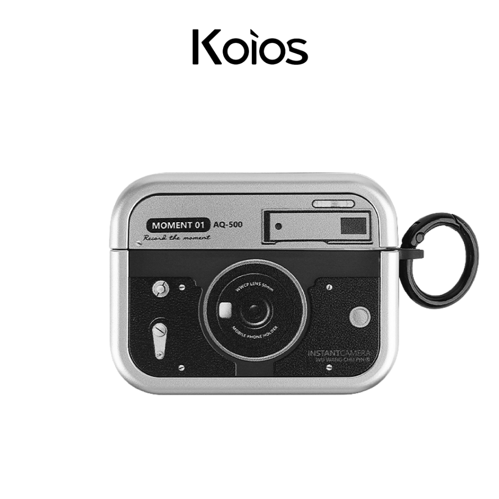 【Koios】 Airpods｜銀色復古相機造型耳機殼 4 3 2 1 Pro3 Pro 2 防摔殼 保護殼 耳機殼